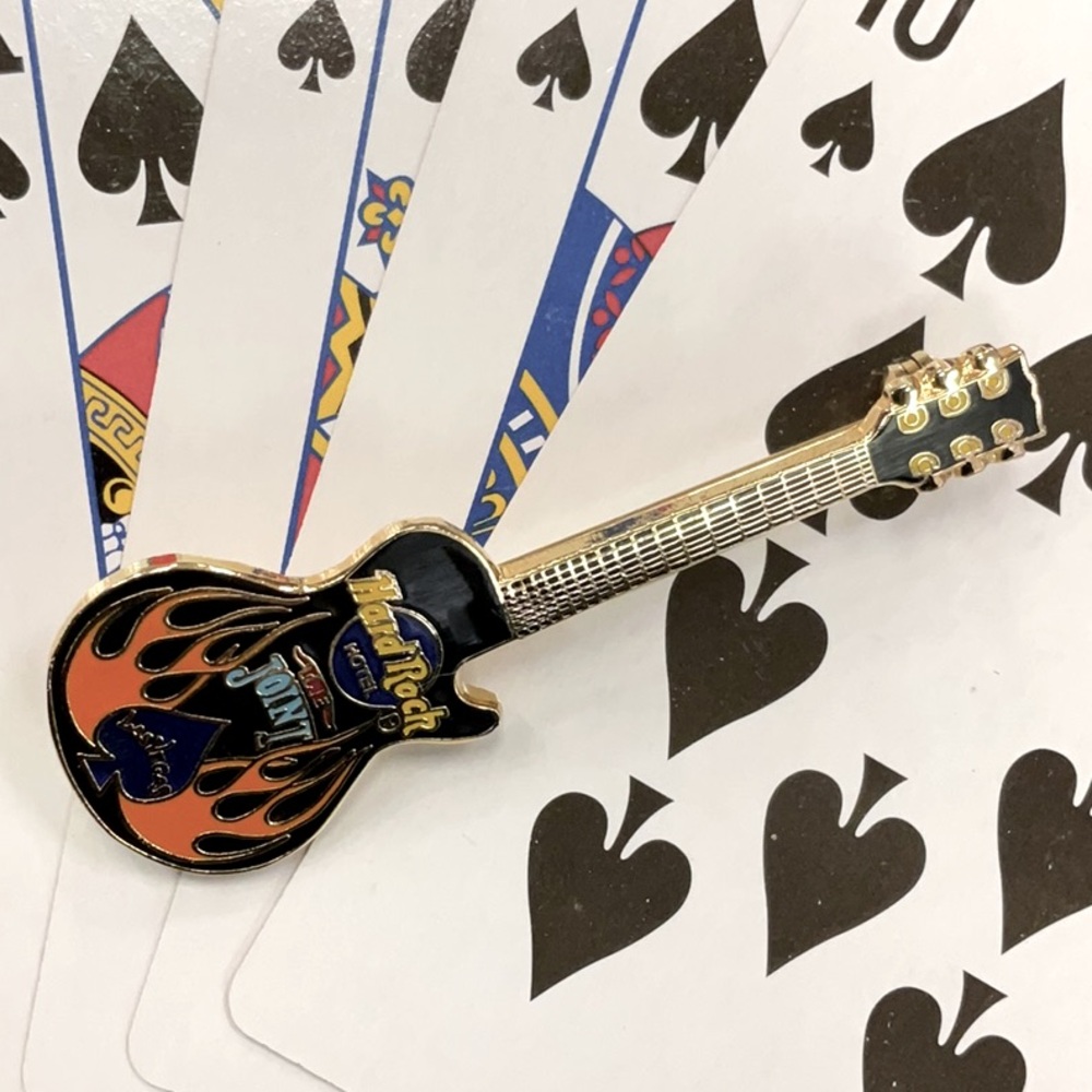Vintage Hard Rock Cafe Las Vegas Guitar Pin